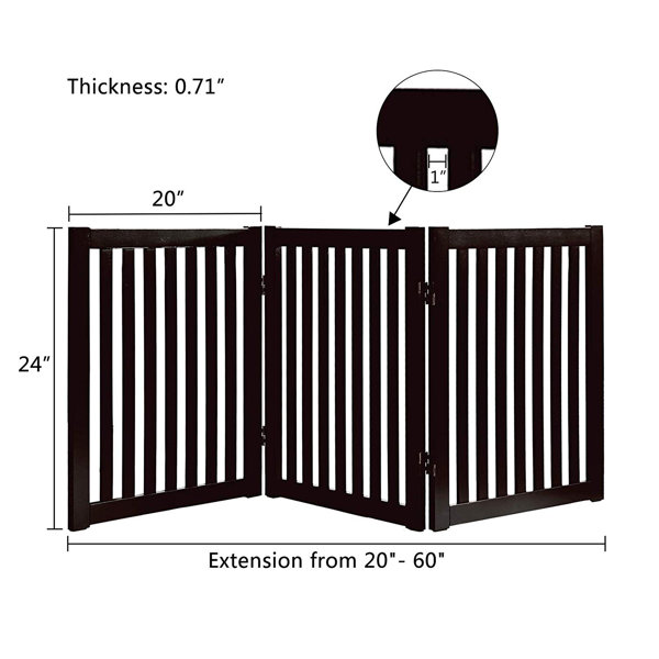 Tucker Murphy Pet™ Remi Wooden Freestanding Pet Gate & Reviews Wayfair